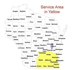 A+ Environmental, Inc. service area map | Waterproofing services